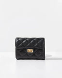 Impulse Quilted Faux Leather Crossbody Clutch