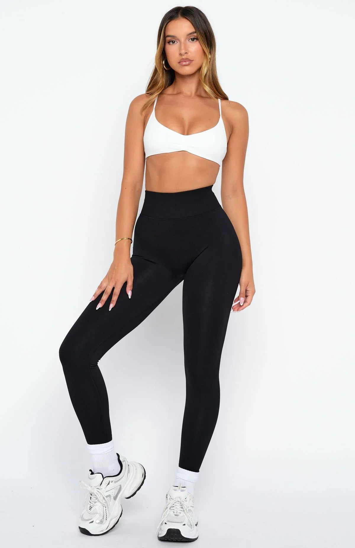 Rush Seamless Sports Bra White