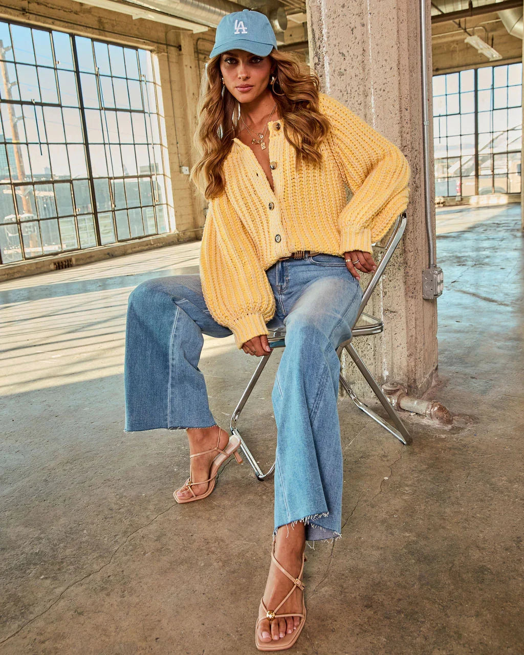 Elenie Chunky Ribbed Knit Cardigan