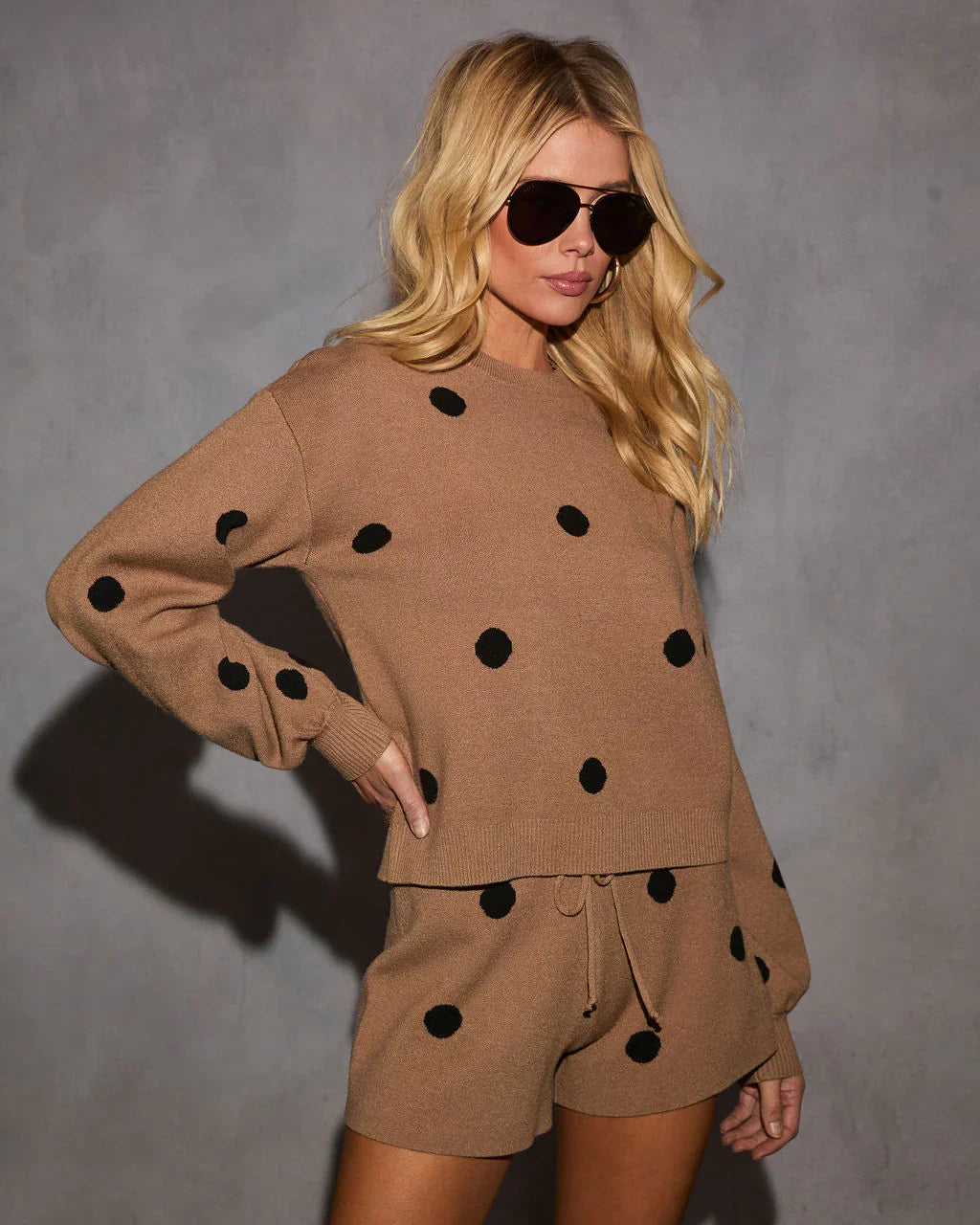 Perfect Spot Knit Polka Dot Sweater