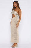 Turritella Treasure Crochet Maxi Dress Shell