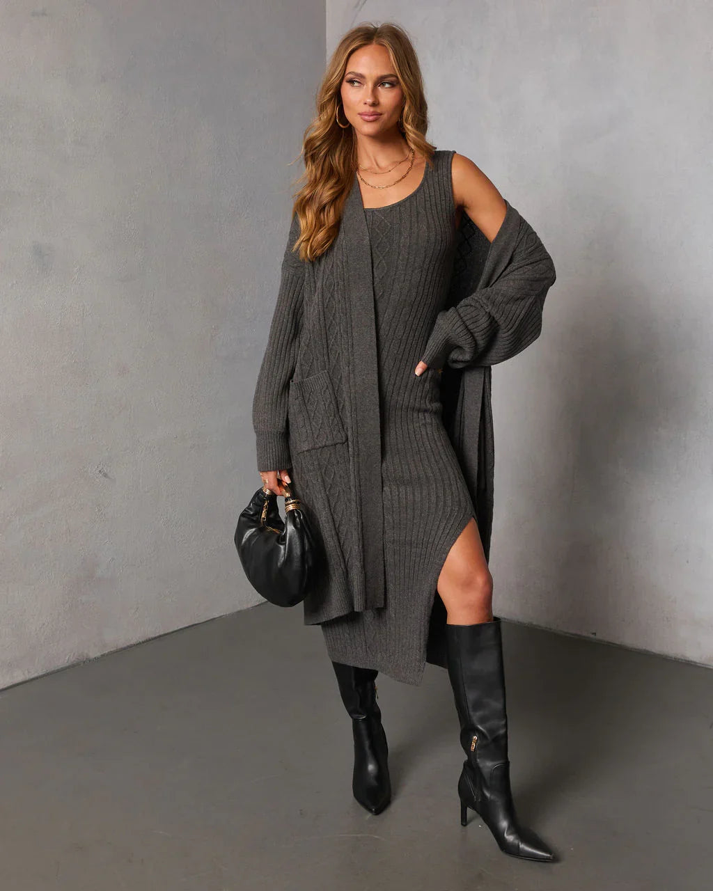 Malissa Knit Bodycon Midi Dress