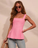 Serene Escape Sleeveless Linen Top