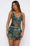 Moroccan Mirage Top Mystic Blossom