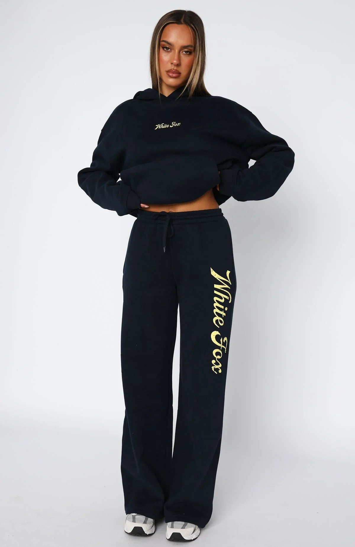 The Good Life Wide Leg Sweatpants Navy