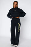 The Good Life Wide Leg Sweatpants Navy