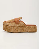 Zariah Straw Platform Loafers