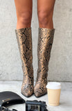 Juliette Knee High Boots Snake