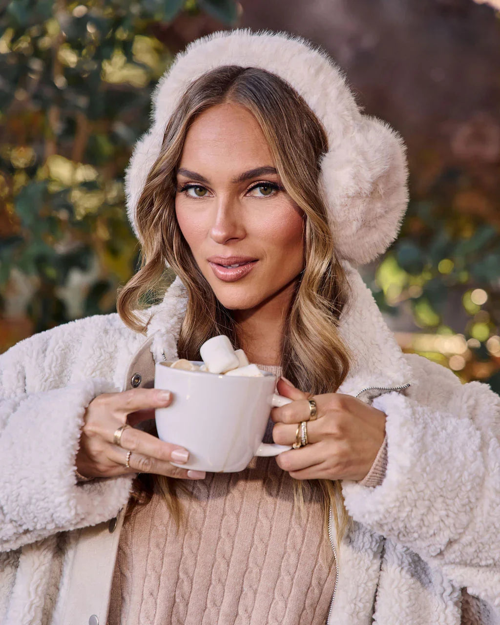 Iced Daydream Faux Fur Ear Muffs