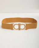 Staci Straw Stretch Belt