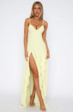 Summer Solstice Maxi Dress Lemon