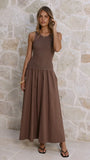 Arden Maxi Dress Chocolate