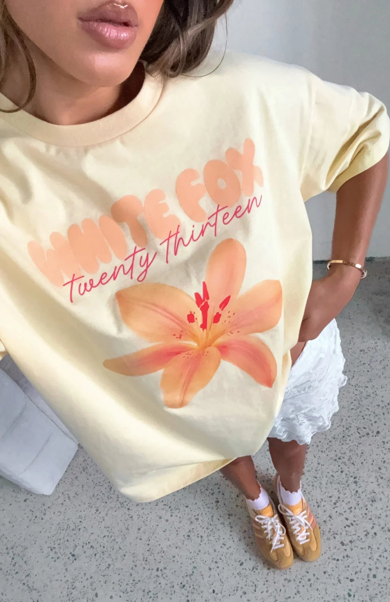 Got That Glow Oversized Tee Lemon
