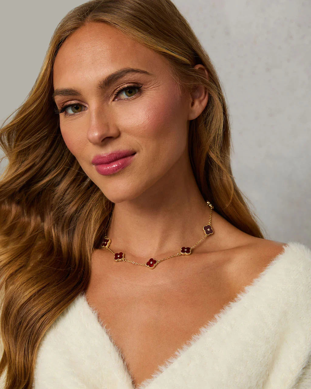 Madeline Clover Charm Necklace