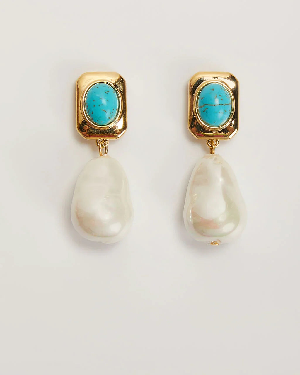 Tidal 18k Gold Plated Drop Earrings