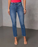 Ronnie Super Stretch High Rise Straight Leg Jeans