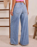 Auralei Rigid Mid Rise Baggy Wide Leg Jeans