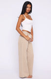 Kendall Mid Rise Wide Leg Jeans Sesame Wash