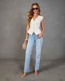 Lead Role Padded Shoulder Vest Top