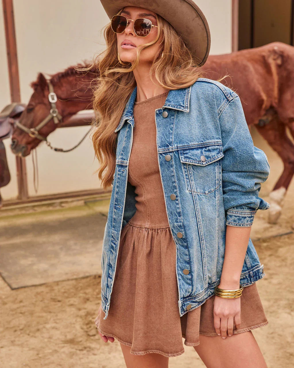 Influencer Oversized Denim Jacket
