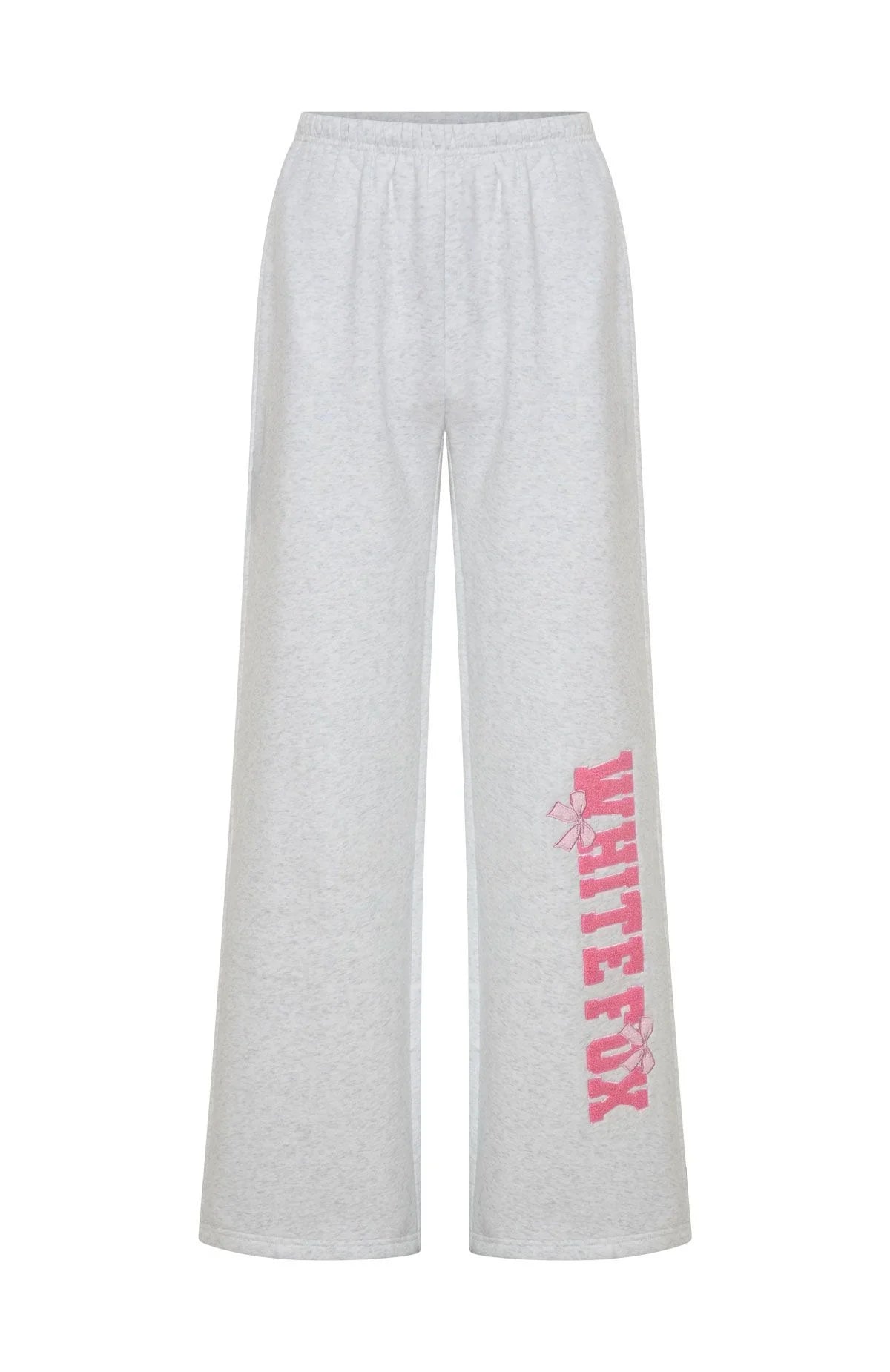 Daydreamers Madeline Wide Leg Sweatpants Grey Marle