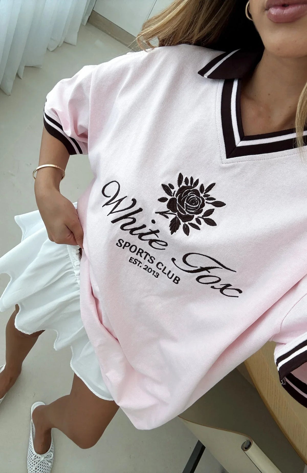Along The Way Oversized Jersey Pink