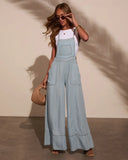 Carah Relaxed Chambray Overalls