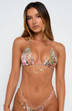 Opal Shore Bikini Top Feline Flora