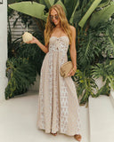 Carmella Strapless Smocked Jumpsuit