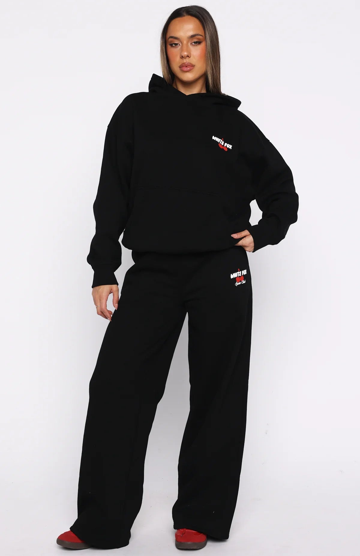 Club 14 Cassie Boxy Hoodie Black