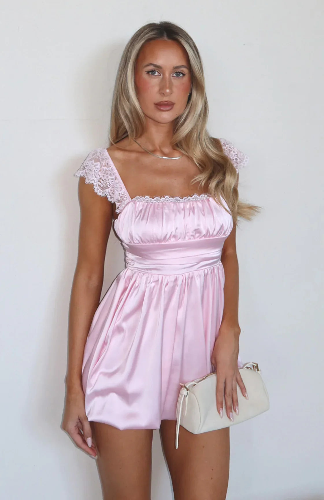 Pretty Princess Mini Dress Pale Pink