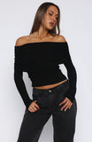 Take The Reigns Long Sleeve Top Black