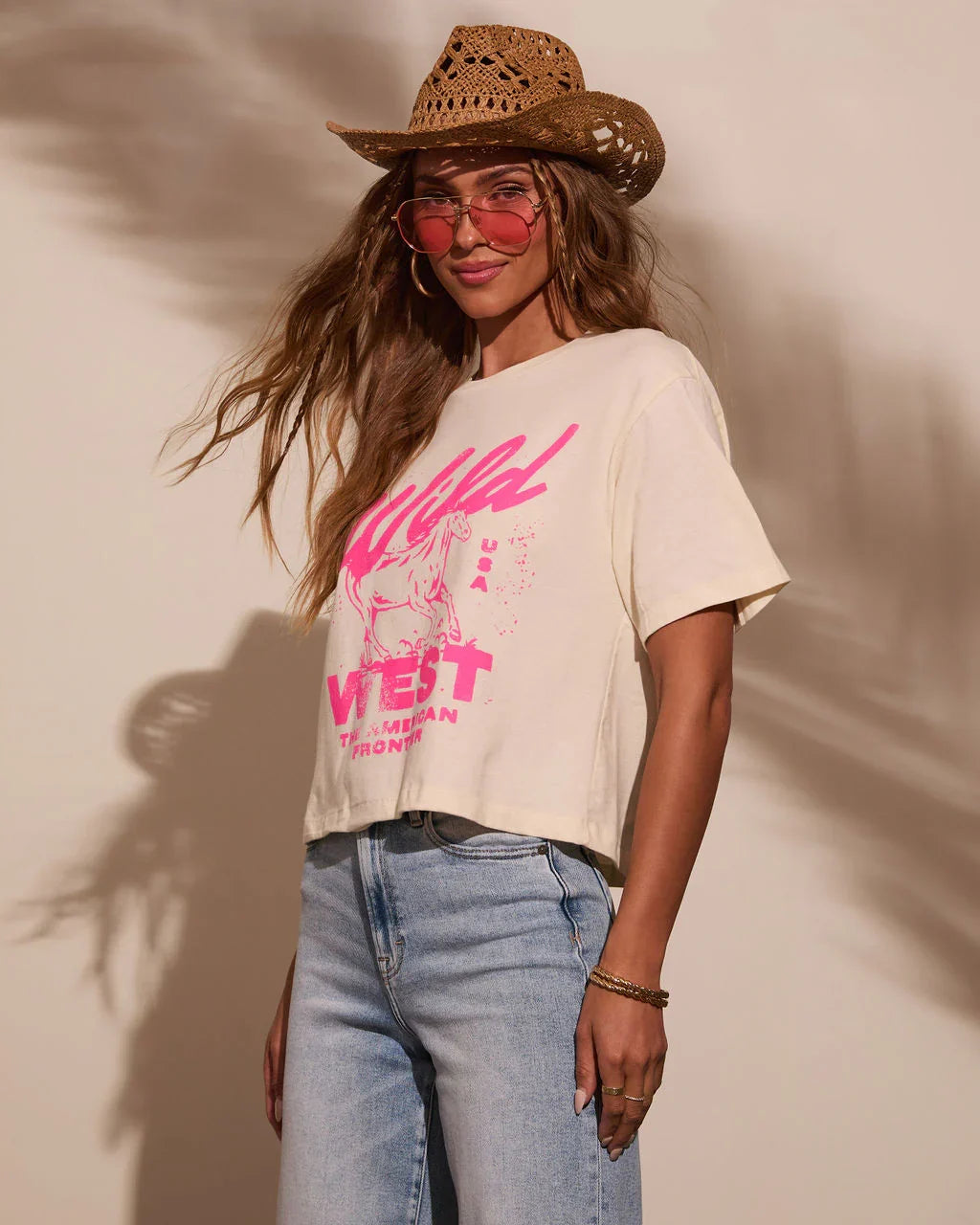 Wild West Cropped Graphic Tee