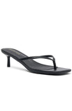 Hamptons Thong Heels Black