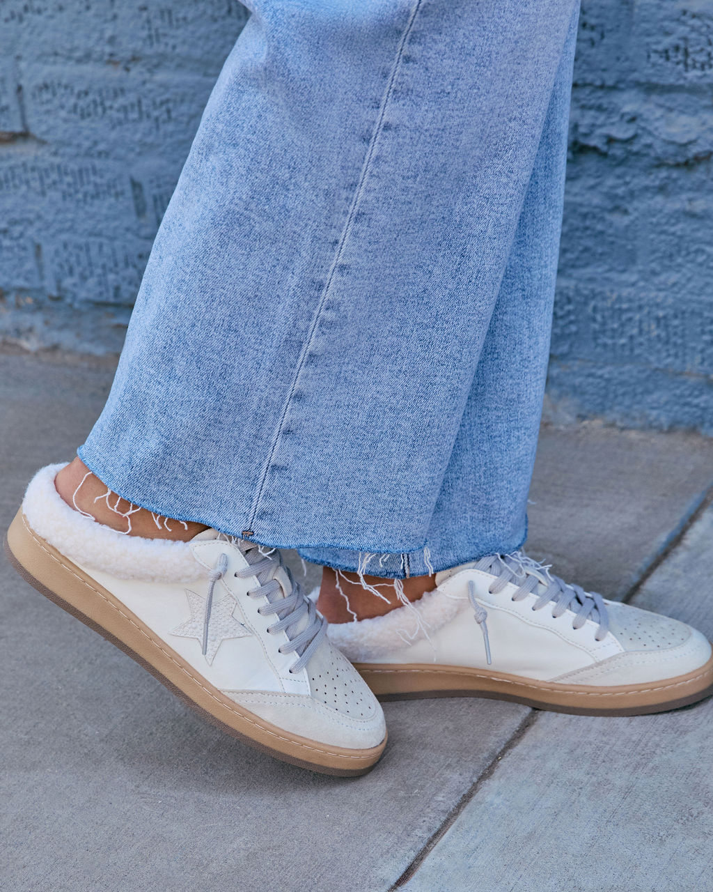 Chita Sherpa Lined Embossed Star Sneakers
