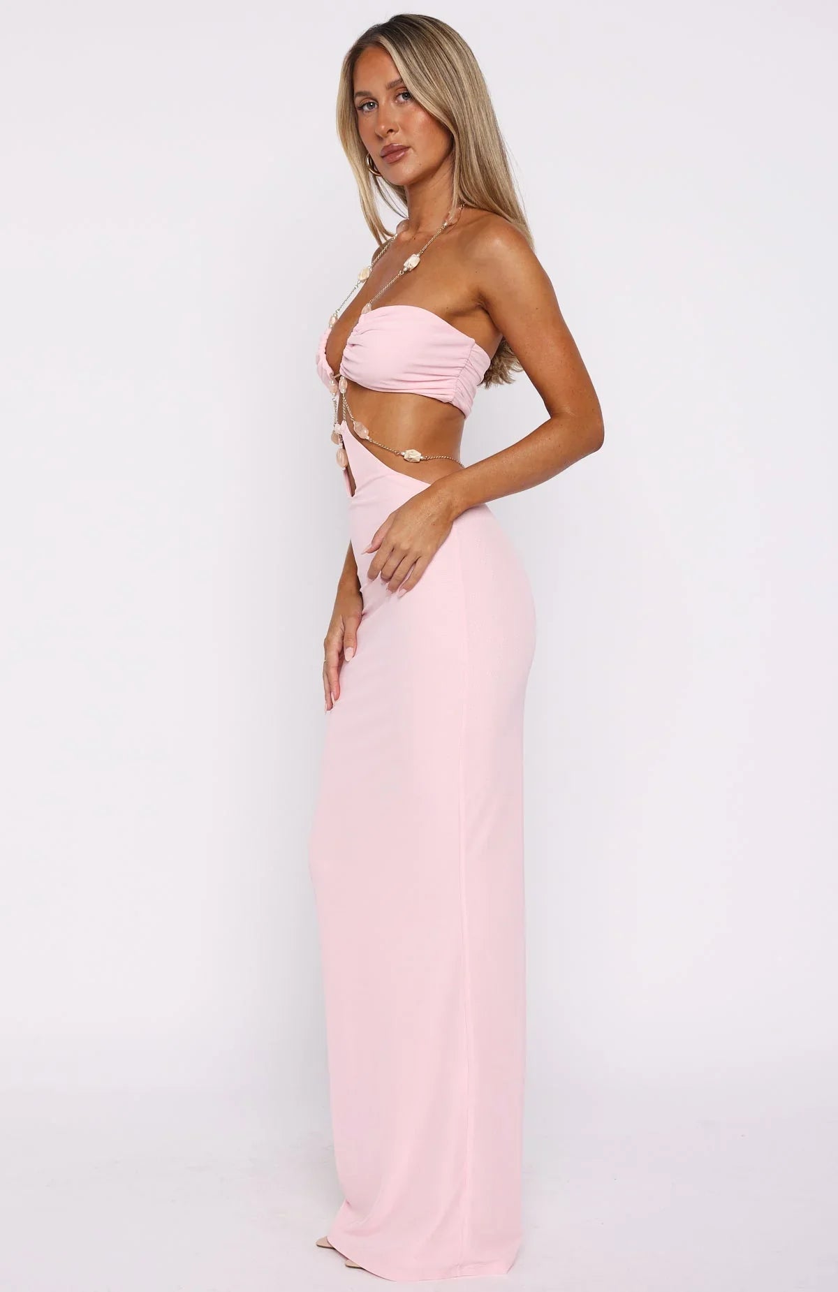 The Empress Maxi Dress Baby Pink