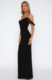 Love Blossoms Maxi Dress Black
