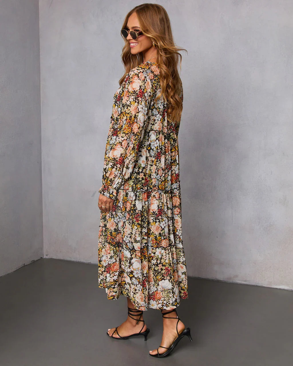 Ronda Tiered Midi Dress