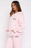 Lucky Thirteen Cheyenne Oversized Hoodie Soft Pink