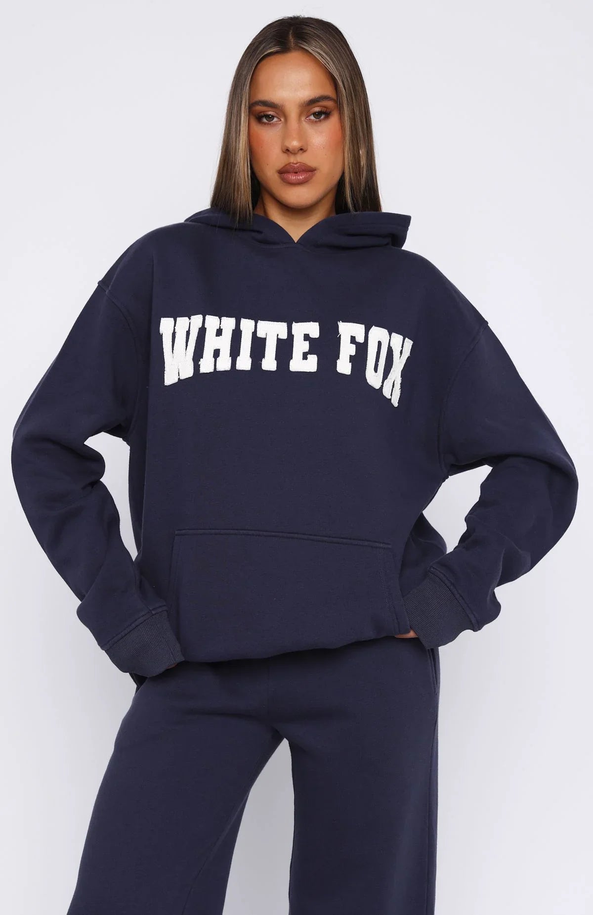 Shout It Out Oversized Hoodie Navy
