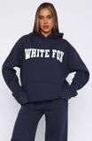 Shout It Out Oversized Hoodie Navy