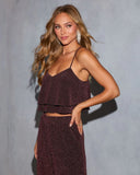 Moon Melt Tiered Lurex Top
