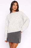 Warm Whispers Knit Sweater Grey Marle