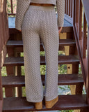 Frosted Wish Cable Knit Pants