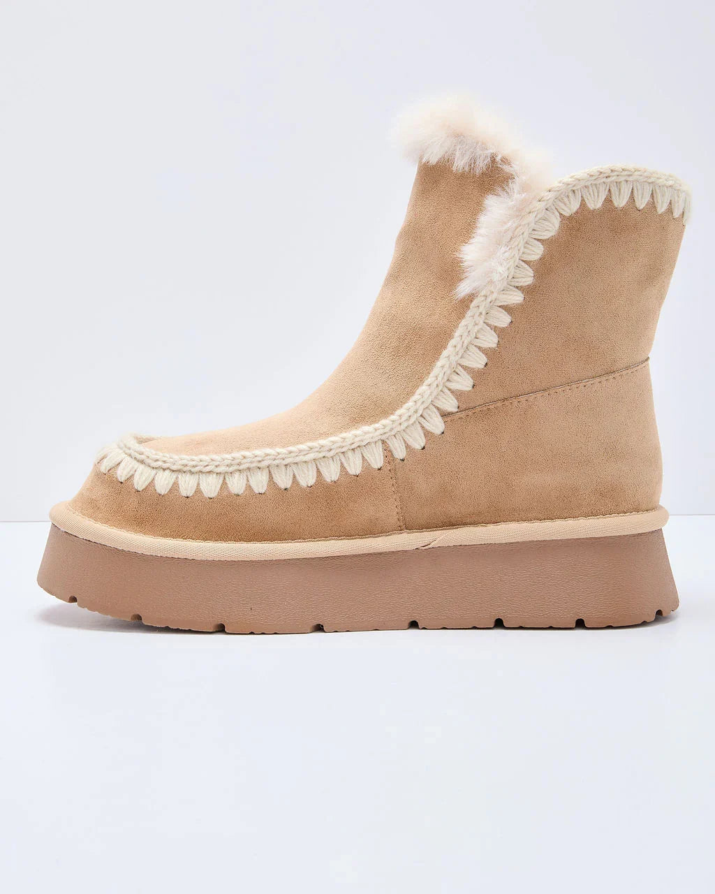 Joppie Faux Suede Fur Lined Booties