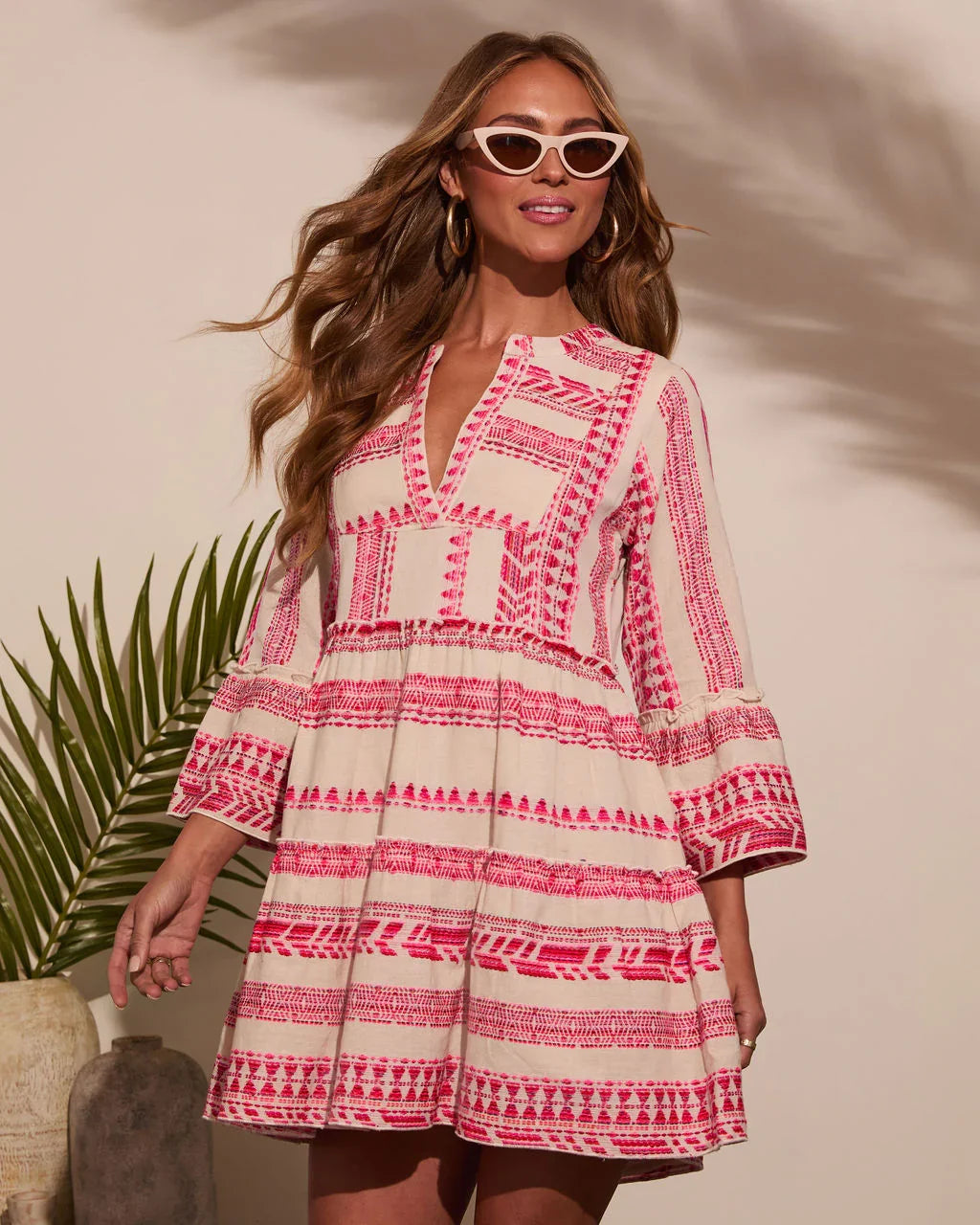 Sonny Abstract Tunic Mini Dress