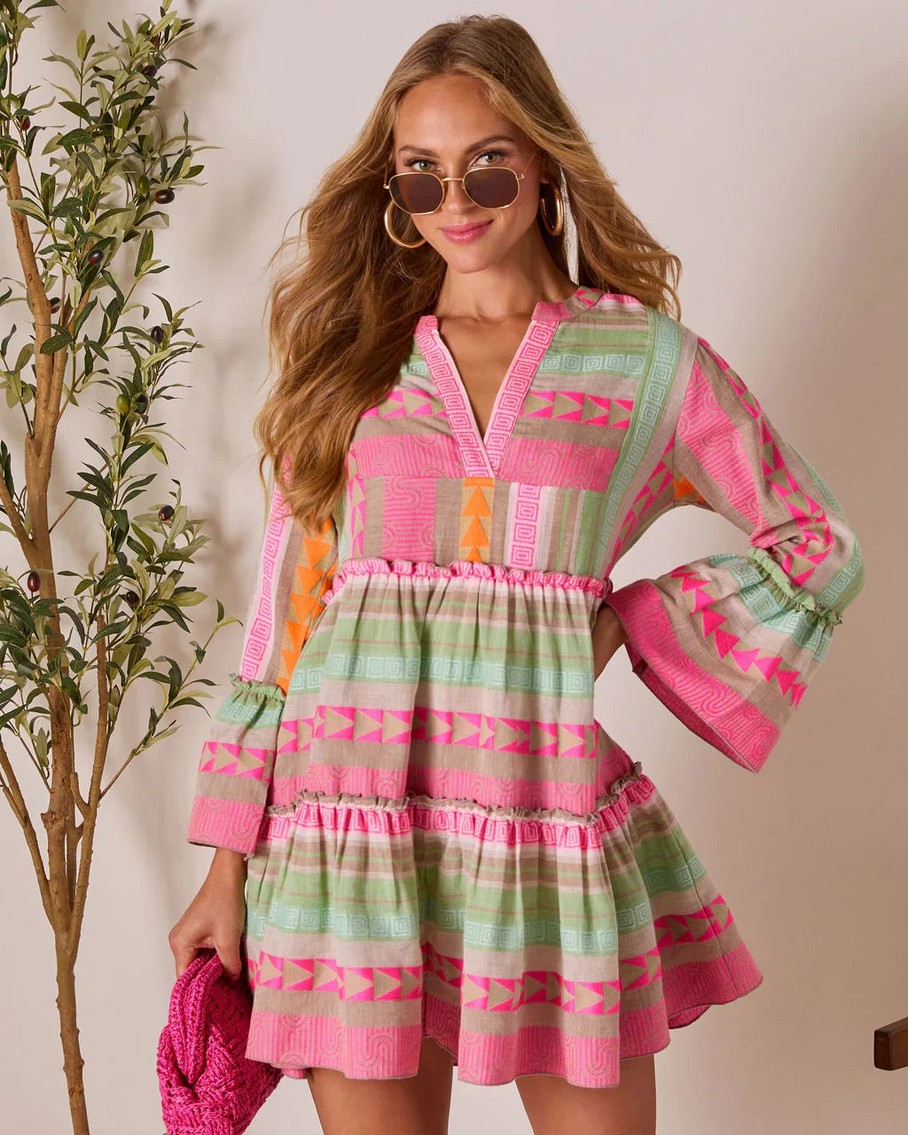 Seablush Shift Mini Dress