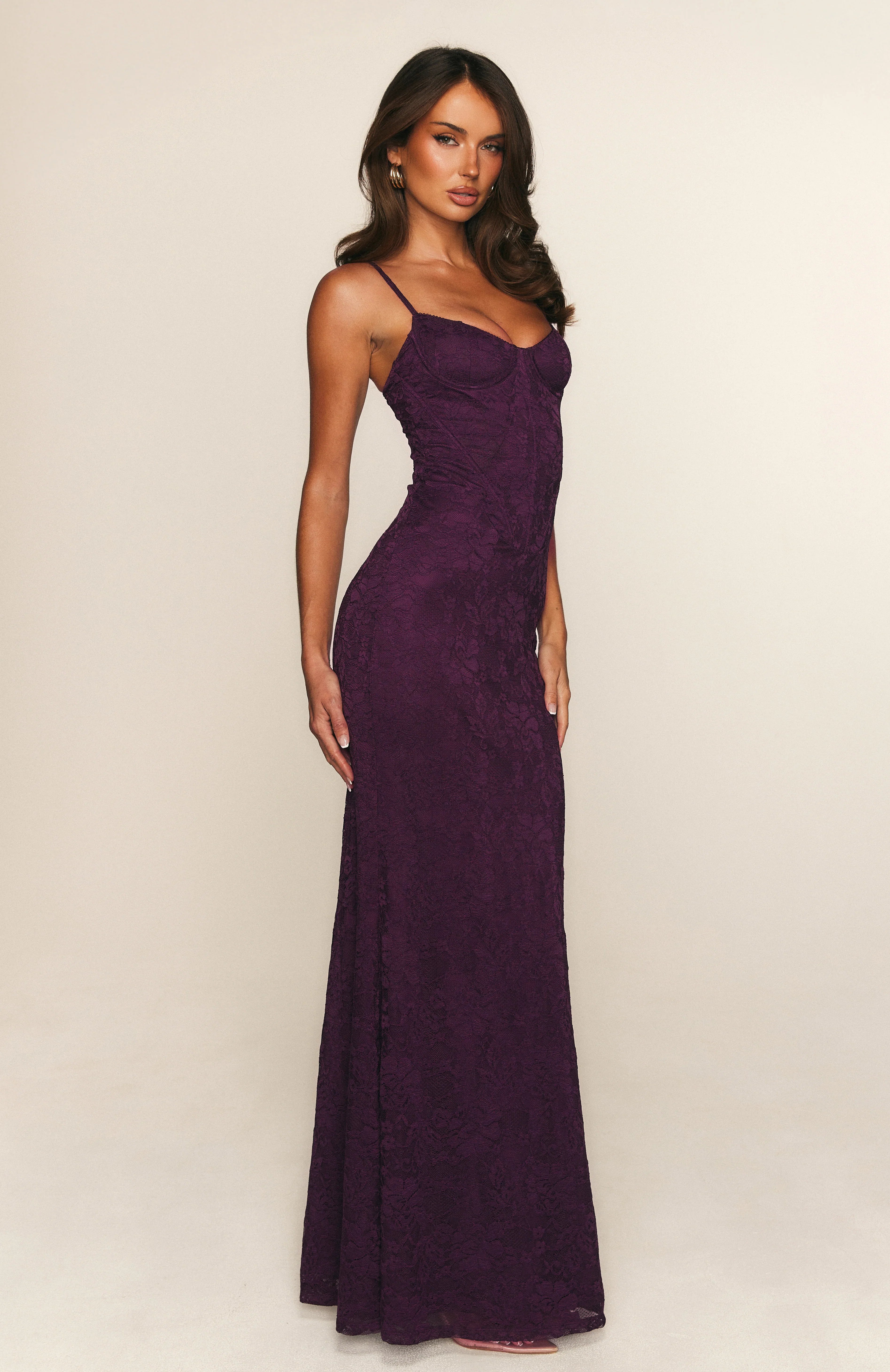 Blossom Belle Maxi Dress Plum