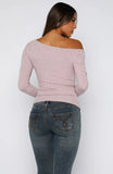 Swapping Digits Long Sleeve Top Soft Berry