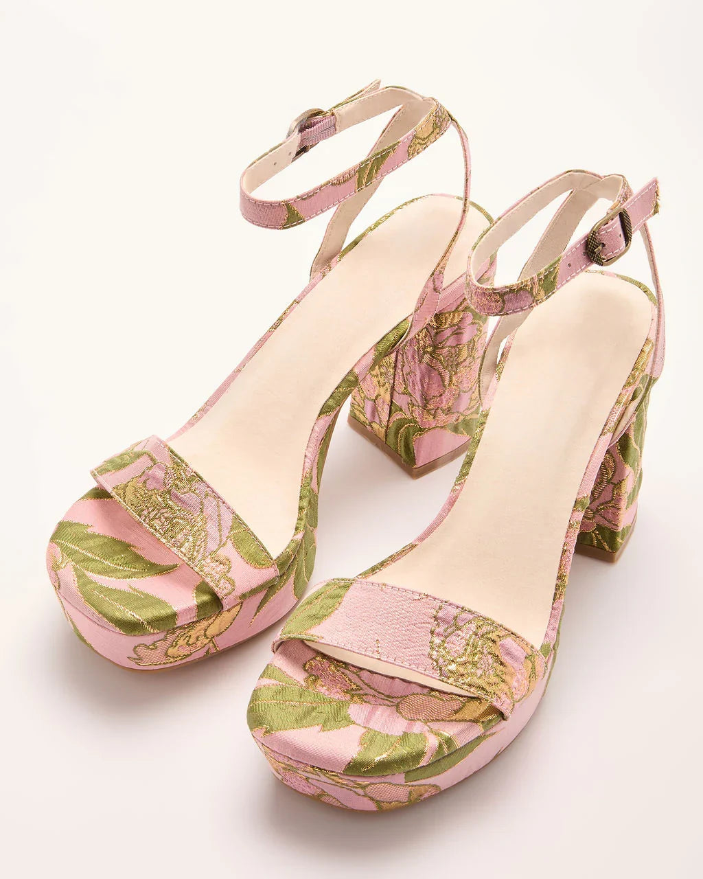 Petalina Floral Platform Heels